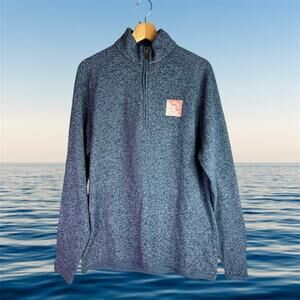 Royal Caribbean Cruise Line NWT Size Large Blue 1/4 Zip Pullover L/S Sweatshirt